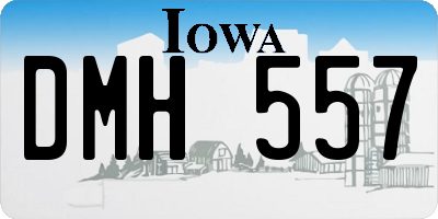 IA license plate DMH557