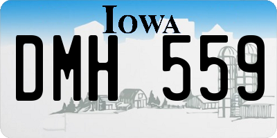 IA license plate DMH559