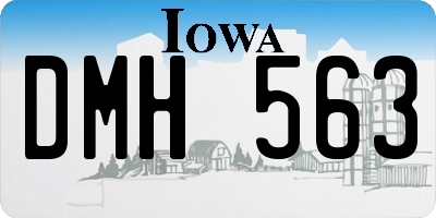 IA license plate DMH563
