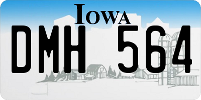 IA license plate DMH564
