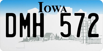 IA license plate DMH572