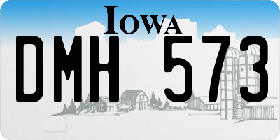IA license plate DMH573