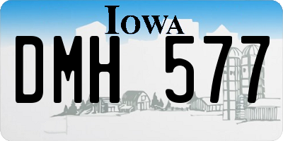 IA license plate DMH577