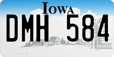 IA license plate DMH584