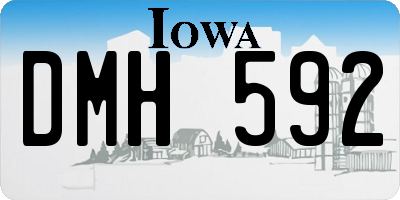 IA license plate DMH592