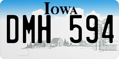 IA license plate DMH594