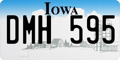 IA license plate DMH595