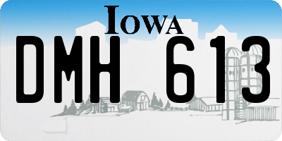 IA license plate DMH613