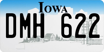 IA license plate DMH622