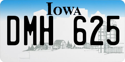 IA license plate DMH625