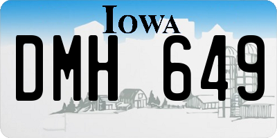 IA license plate DMH649