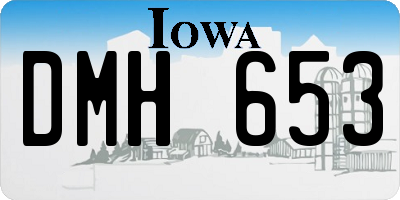 IA license plate DMH653