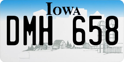 IA license plate DMH658
