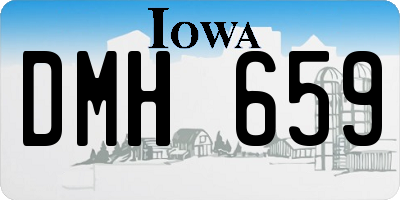 IA license plate DMH659