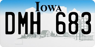 IA license plate DMH683