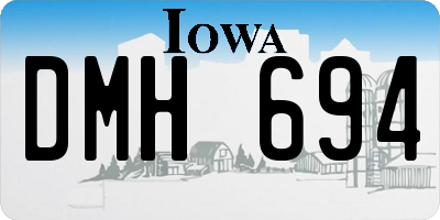 IA license plate DMH694