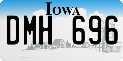 IA license plate DMH696