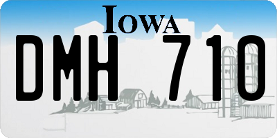 IA license plate DMH710