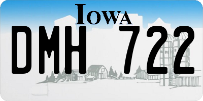 IA license plate DMH722