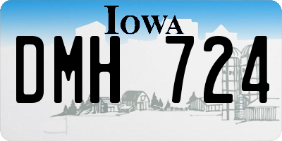 IA license plate DMH724