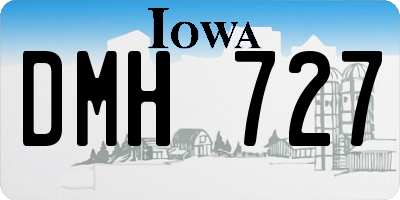 IA license plate DMH727