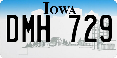 IA license plate DMH729