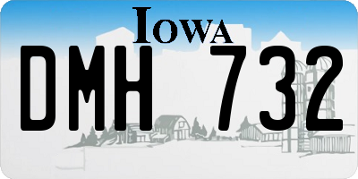 IA license plate DMH732