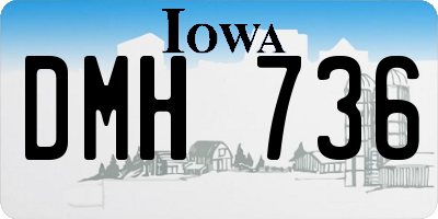 IA license plate DMH736