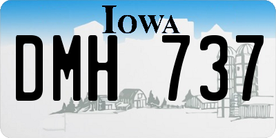 IA license plate DMH737
