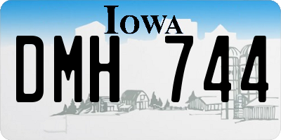 IA license plate DMH744