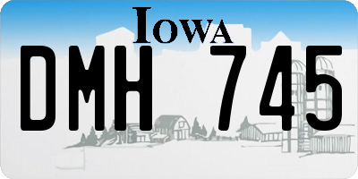 IA license plate DMH745