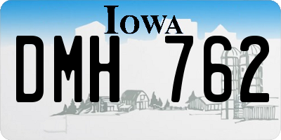 IA license plate DMH762