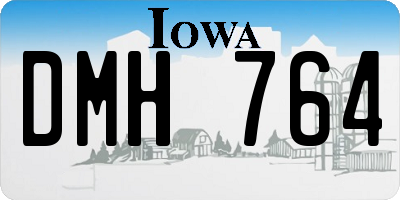 IA license plate DMH764