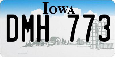 IA license plate DMH773