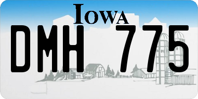 IA license plate DMH775