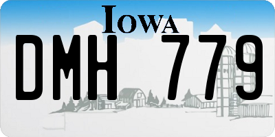 IA license plate DMH779