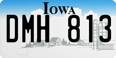 IA license plate DMH813