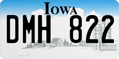 IA license plate DMH822