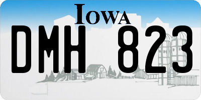 IA license plate DMH823