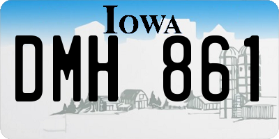 IA license plate DMH861