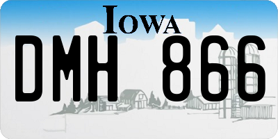 IA license plate DMH866