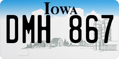 IA license plate DMH867