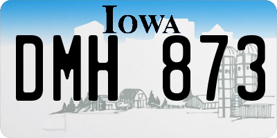 IA license plate DMH873
