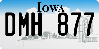IA license plate DMH877