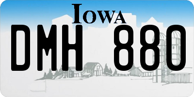 IA license plate DMH880
