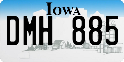 IA license plate DMH885