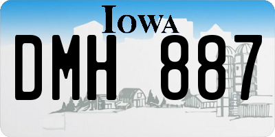 IA license plate DMH887