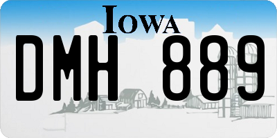 IA license plate DMH889