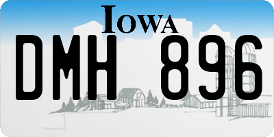 IA license plate DMH896