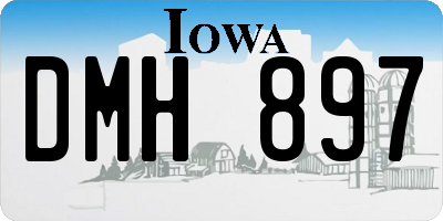 IA license plate DMH897